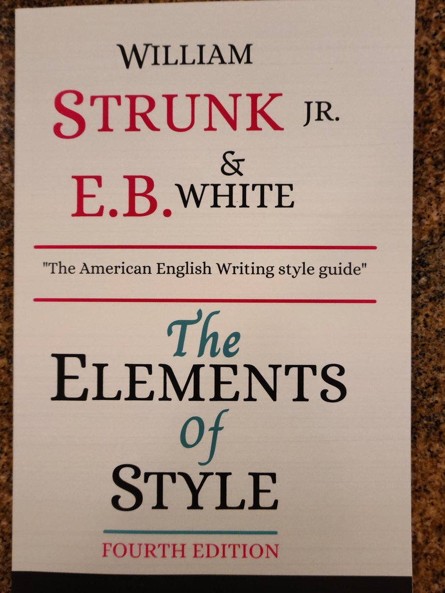 Made me so happy to give this book to my daughter, who will be heading off to college. Strunk &amp; White is the biggest contributor to my ability to write. So while I'm at it, here's a plug to everyone. Simple, short-no English language writer should be without it (free pdfs online)