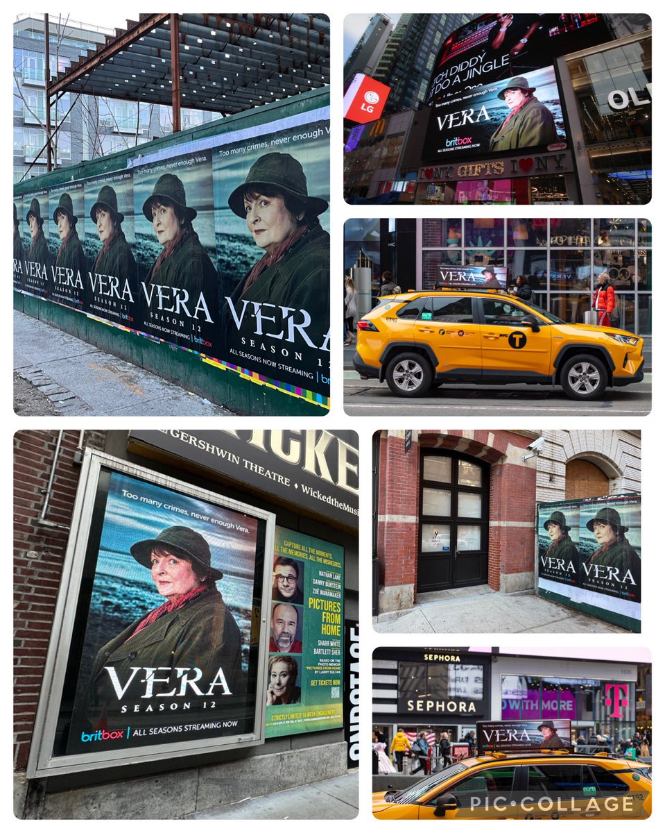 Never enough campaigns for the one and only Vera! So happy to feature Season 12 of @BritBox_US series all across good ole NYC!
*
#britbox #vera #verastanhope #season12 #brendablethyn #anncleeves #chiefinspector #murder #wildpostings #taxi #digitaltaxi #digitalbillboard