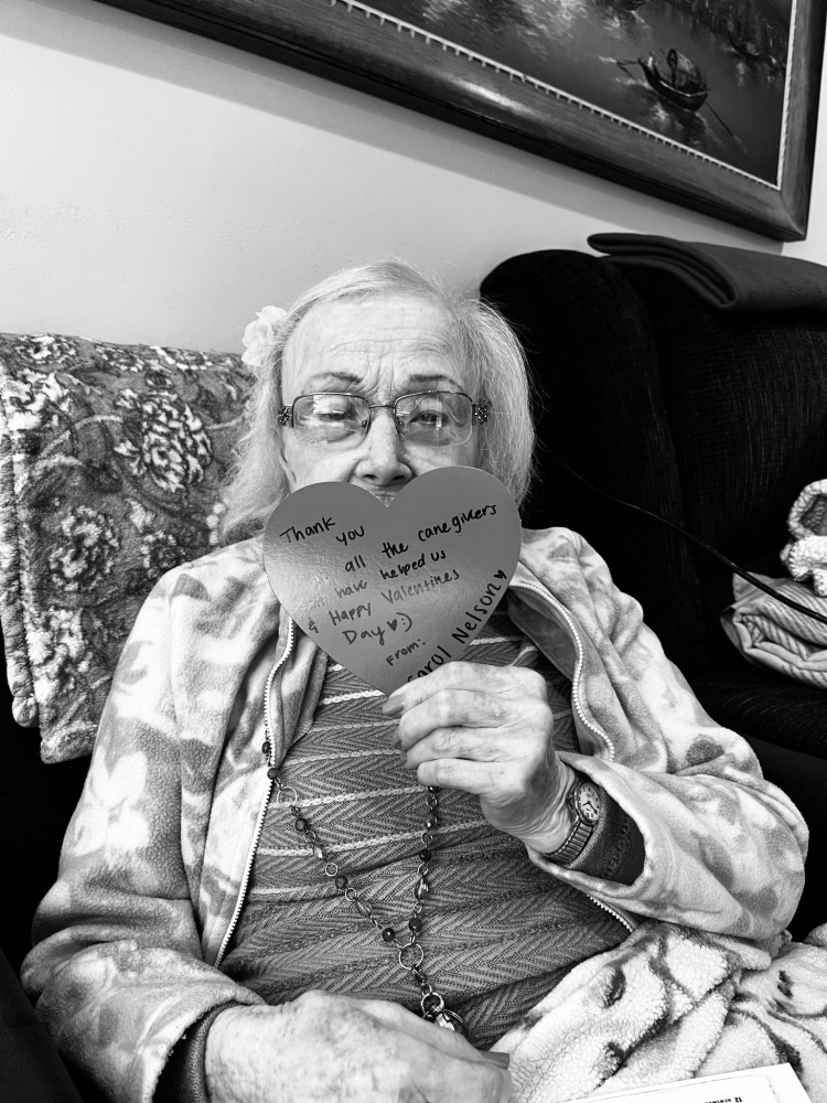 HHredlands's tweet photo. Carol sending everyone some Valentine's day love! #valentinesday #assistedliving #love https://t.co/6K5vQu2tEt