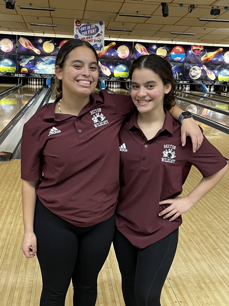 Congrats to Monica and Leah Rodriguez finishing 14th and 15th in all of Bergen County! #BectonsBest #Bowling