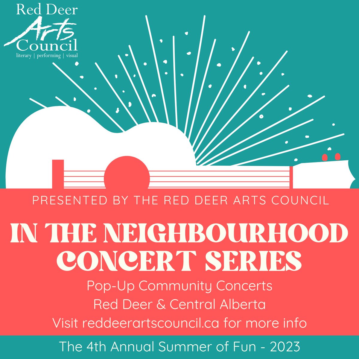 Hey musicians! Time to submit yourself/your group to be a part of the In the Neighbourhood Concert Series! 

reddeerartscouncil.ca/about-red-deer…

#creativityunderstood #reddeerarts #reddeerevents
#concertseries #musicians #music #CentralAlberta
#reddeermusicians