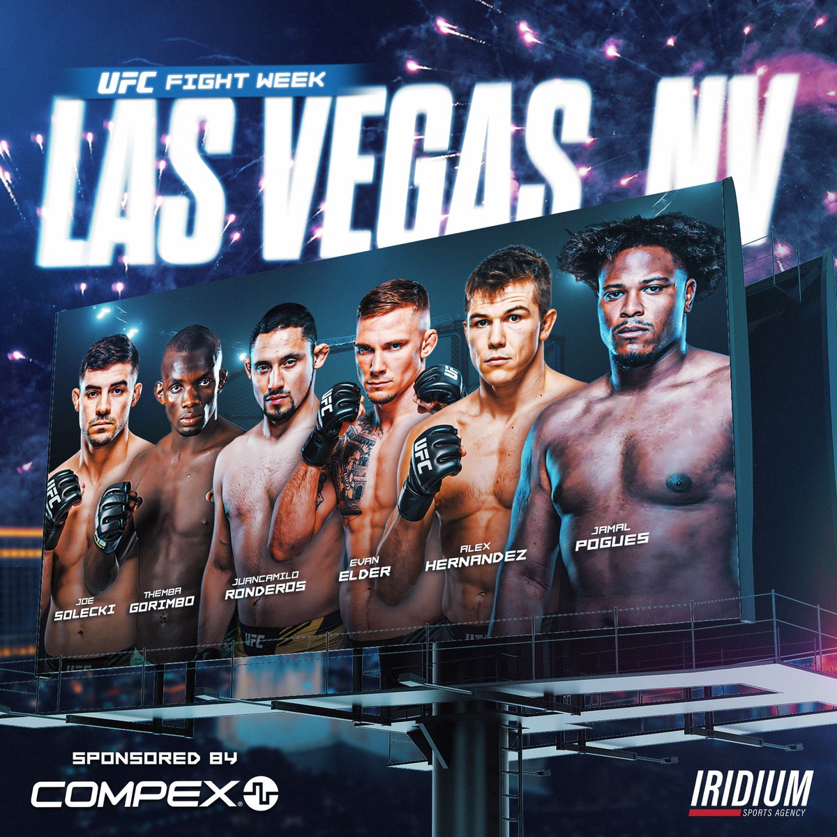 🚨 These 6️⃣ #TeamIridium hammers are ready to do what they do best in the <a href="/ufc/">UFC</a>'s Octagon at #UFCVegas69 on Saturday 👊🏽 #TheDarkside

READ ➡️ iridiumsportsagency.com/post/team-irid…