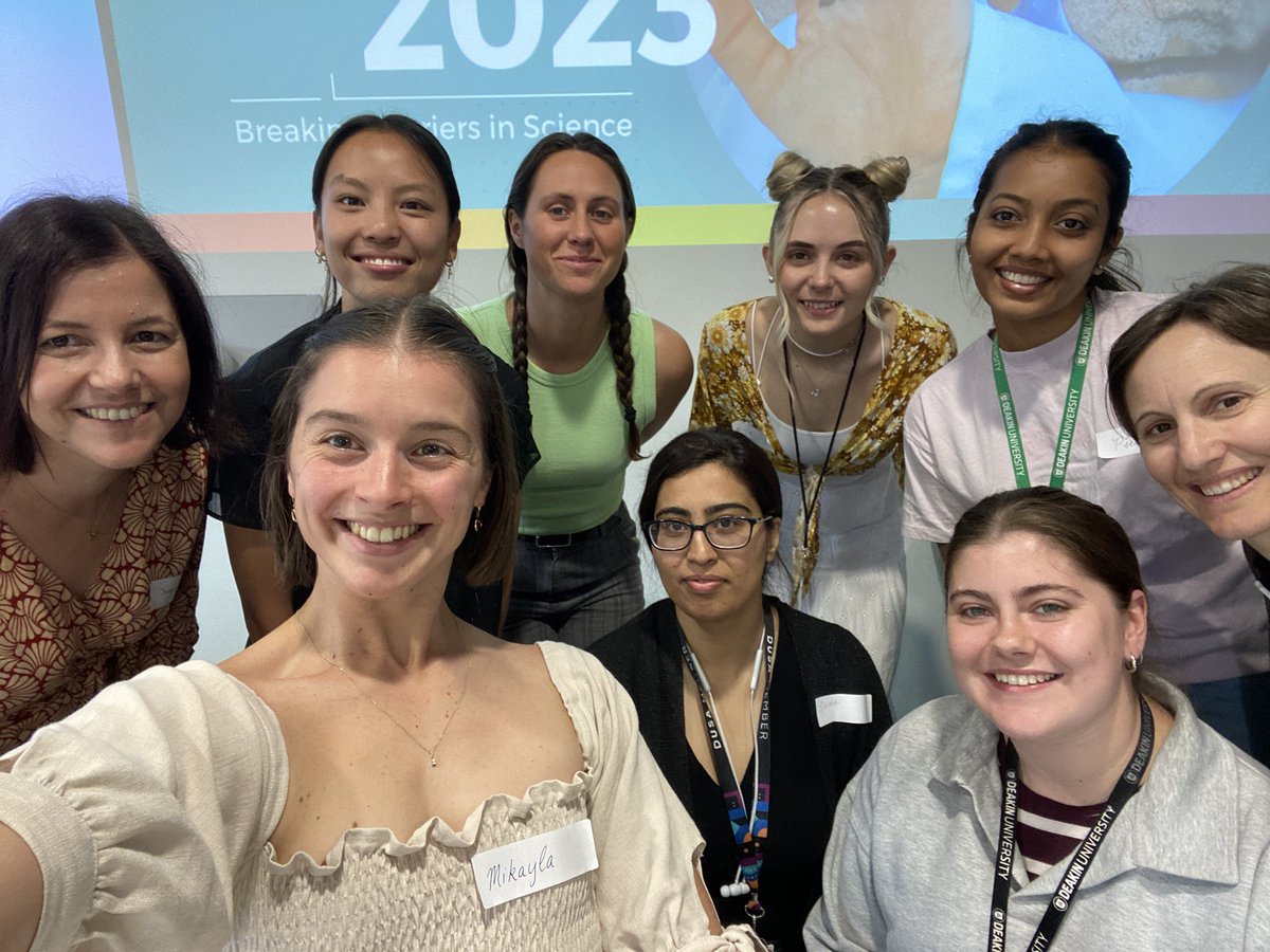 liltweetofsci's tweet photo. Back together for #GWB2023 @Deakin. These women are amazing and inspirational!!! https://t.co/OPnJf9iny8