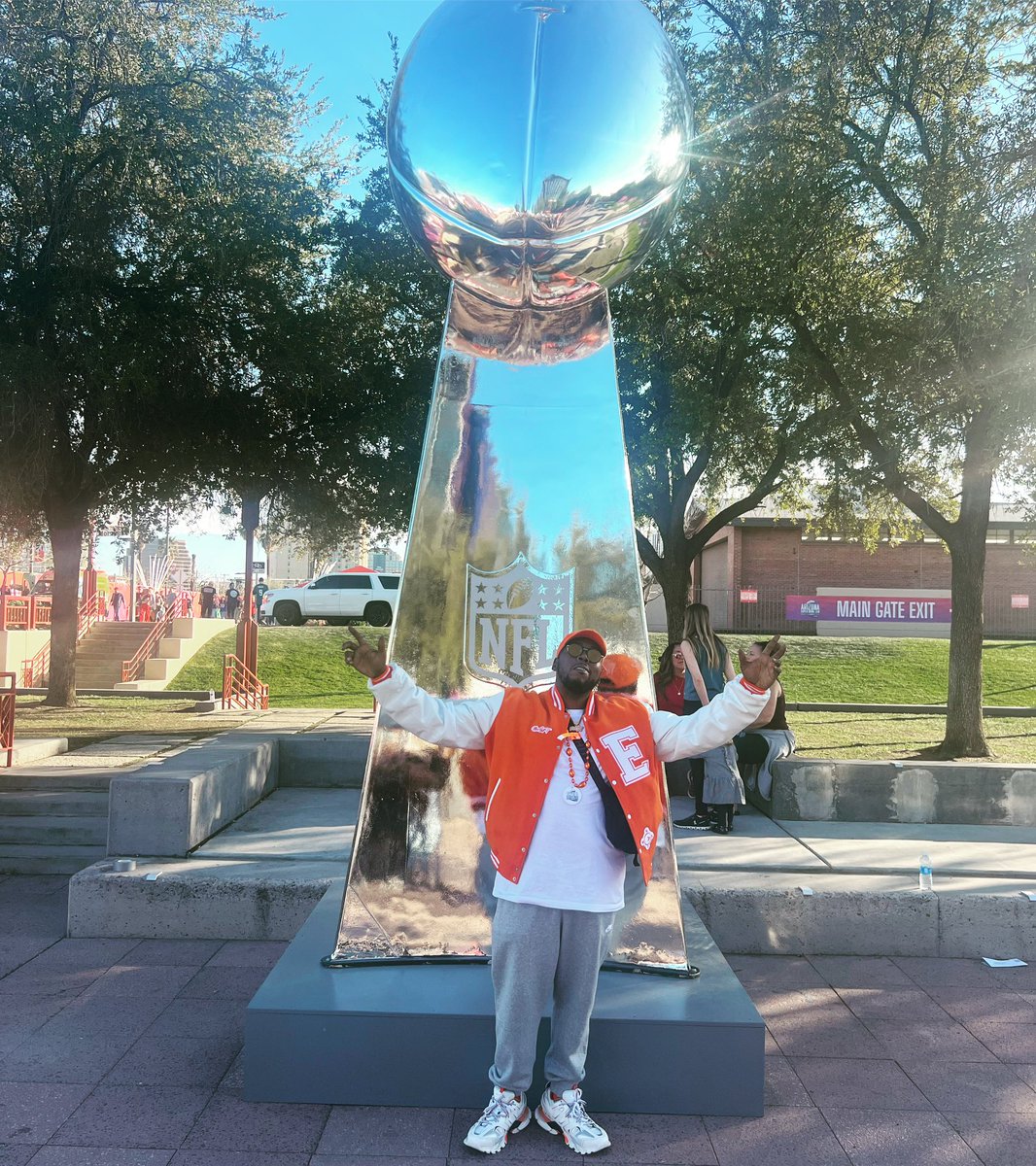 Yesterday at the Super Bowl 🧡