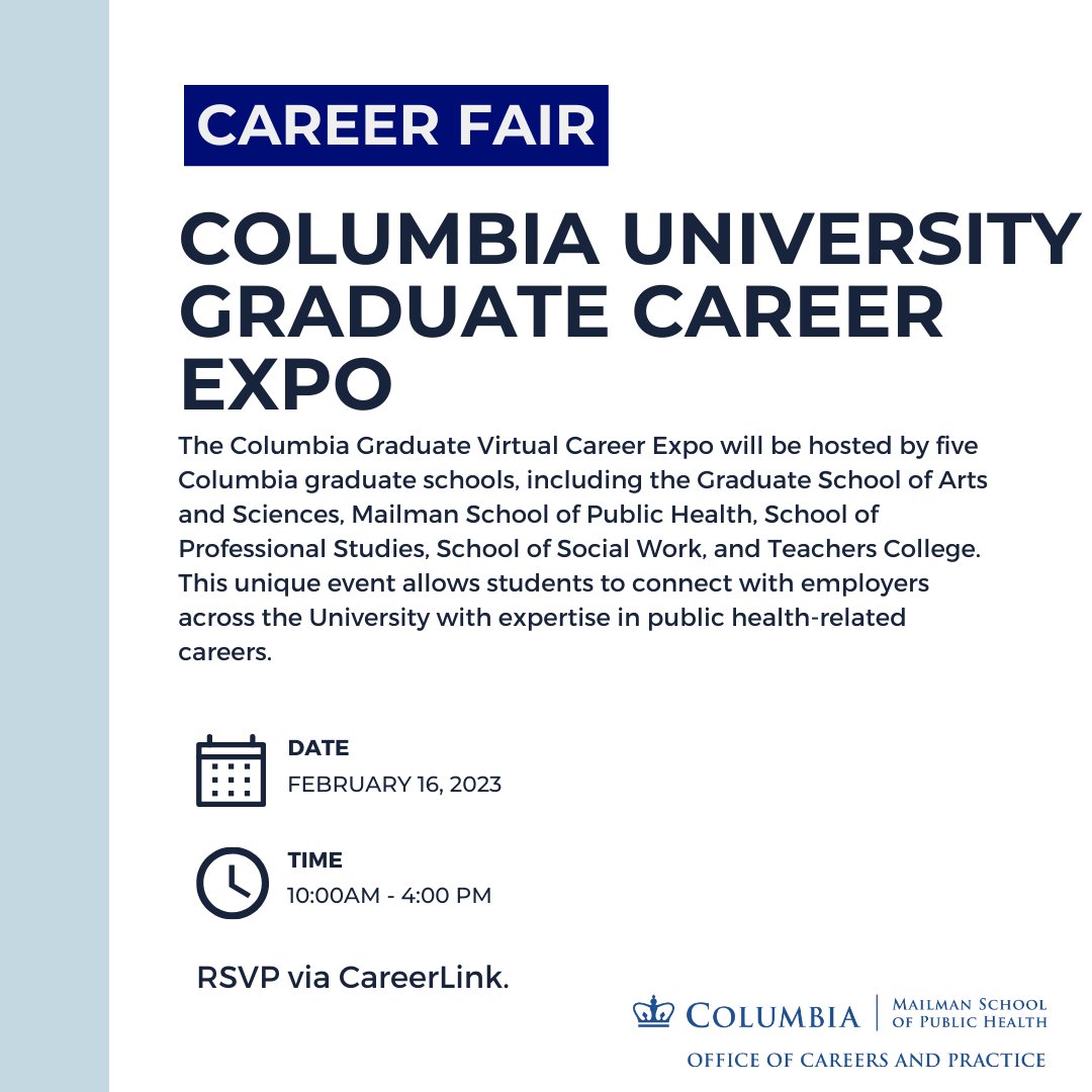 Columbia Mailman Career Services (@msphocs) on Twitter photo 