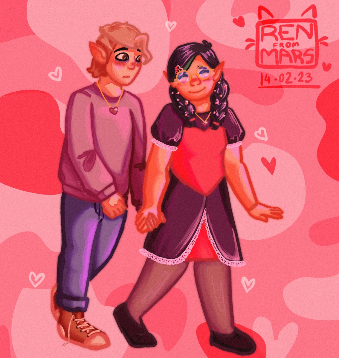 ren_from_mars's tweet photo. Happy Valentine’s Day! Have a little bit of huntlow, as a treat <3
[shares + rts appreciated!]
#TheOwlHouse #huntlow #HunterNoceda #WillowPark https://t.co/gEZrokY4kU