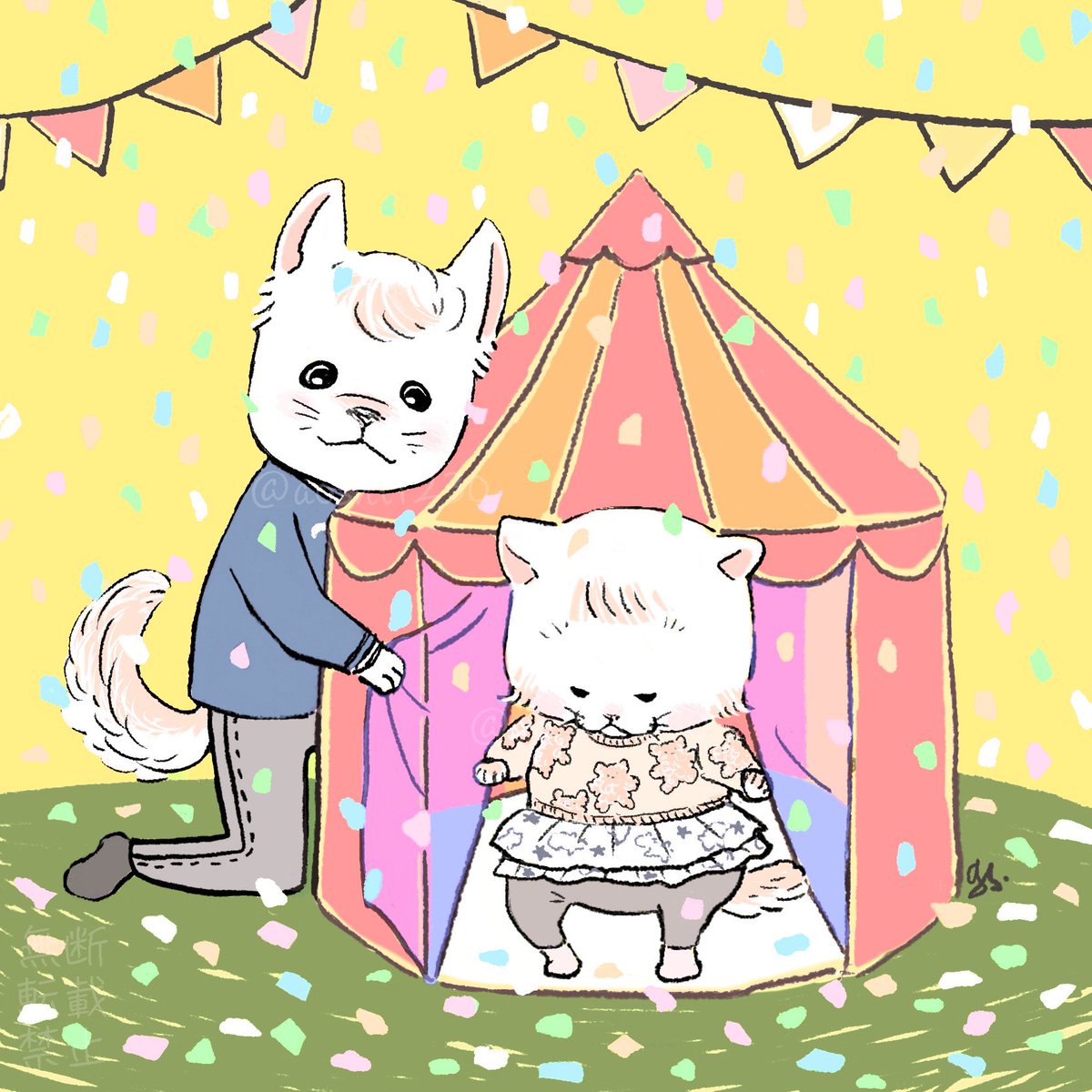 「優しい色ばーじょん#今日の群青絵 」|群青のイラスト