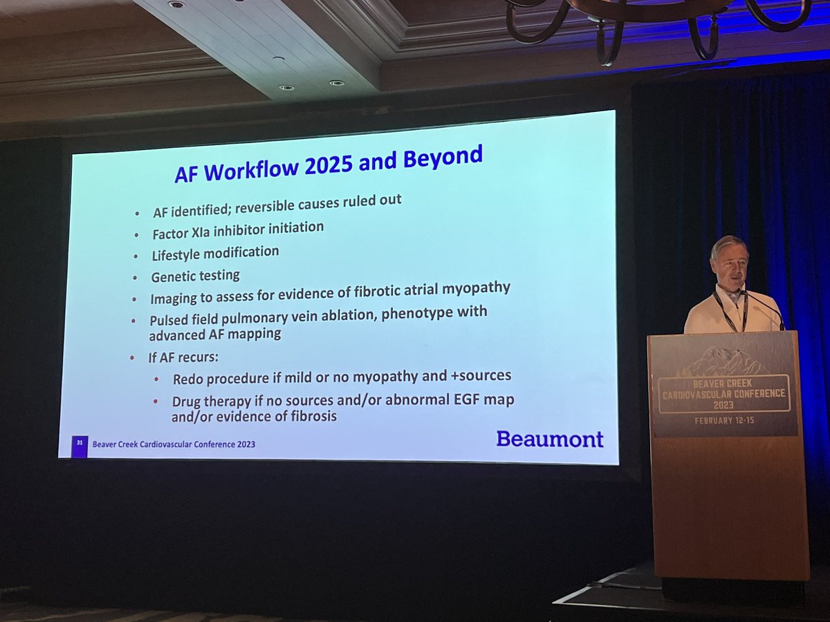 Nishaki Mehta MD (@nishaki1) on Twitter photo <a href="/dhaines901/">David Haines</a> phenomenal talk on AF 2025 and beyond
Lots of discretion in parsing out exciting new technologies on the horizon is key
#beavercreekcardiology conference <a href="/dhaines901/">David Haines</a> phenomenal talk on AF 2025 and beyond
Lots of discretion in parsing out exciting new technologies on the horizon is key
#beavercreekcardiology conference