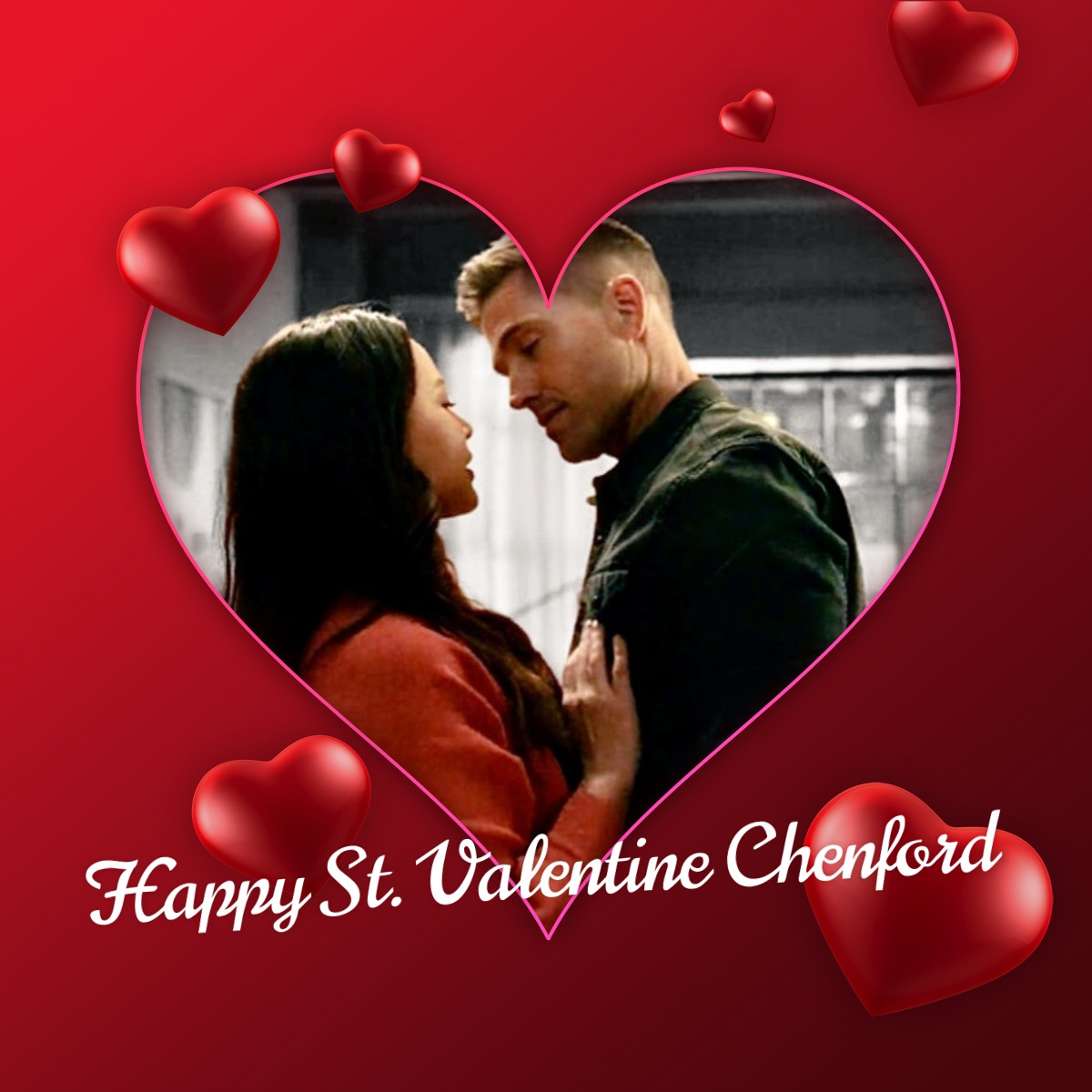 Happy #TheRookie day & #StValentine day #Chenford fans #TimBradford #LucyChen ❤️