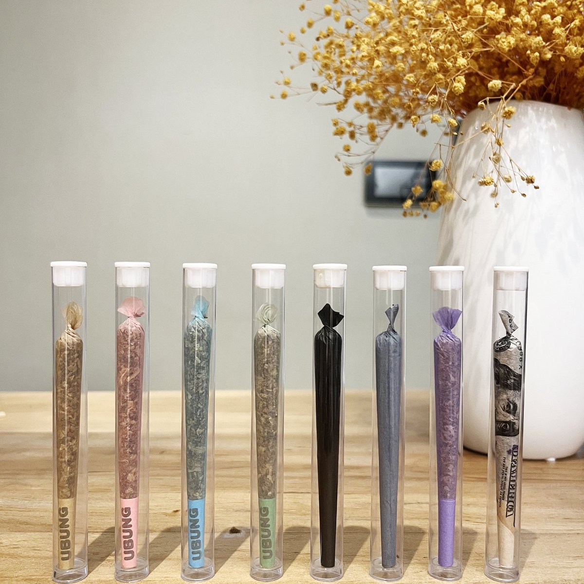 's tweet image. We have cones in rainbow colors, may you have a good mood every day.#ubung #marijuana #cones #weed #love