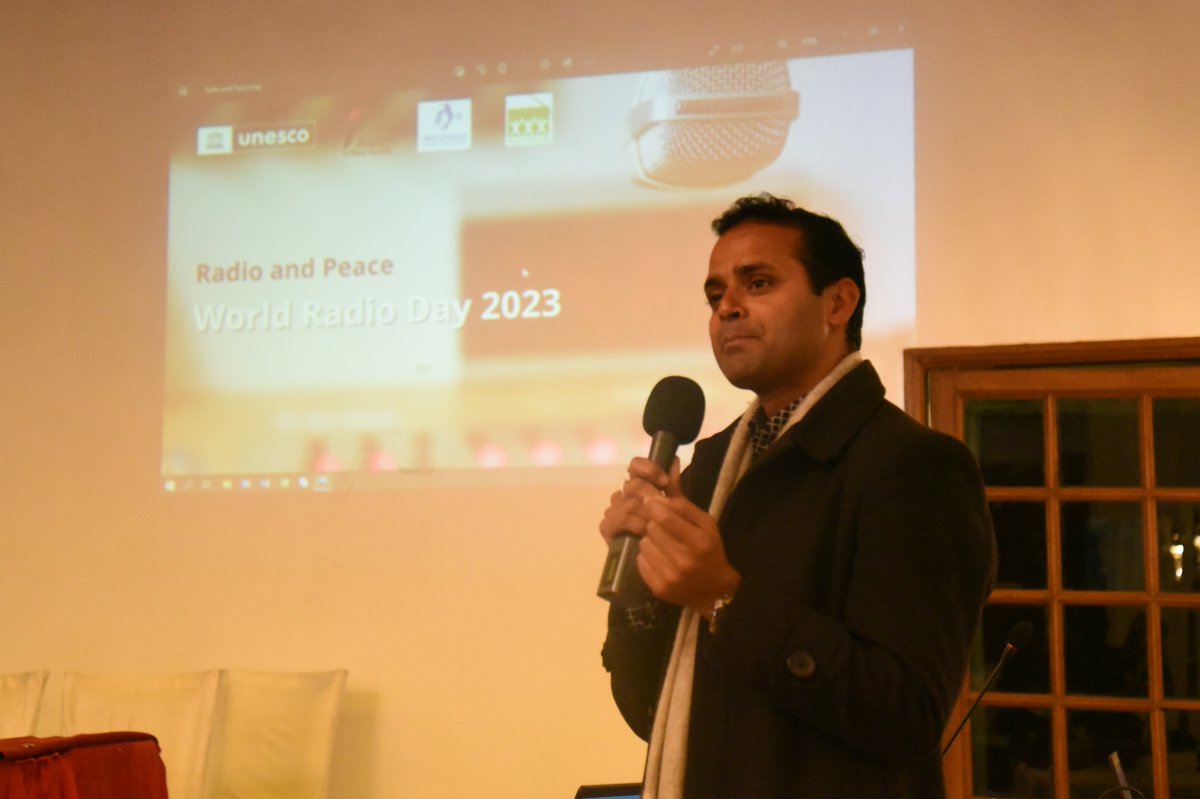 UNESCOKathmandu's tweet photo. Exploring, emphasising &amp; understanding the roles of #Radio &amp; #CommunityRadio in building #Peace in #Nepal during an event organised on the occasion of #WorldRadioDay. https://t.co/4OIYcdd887