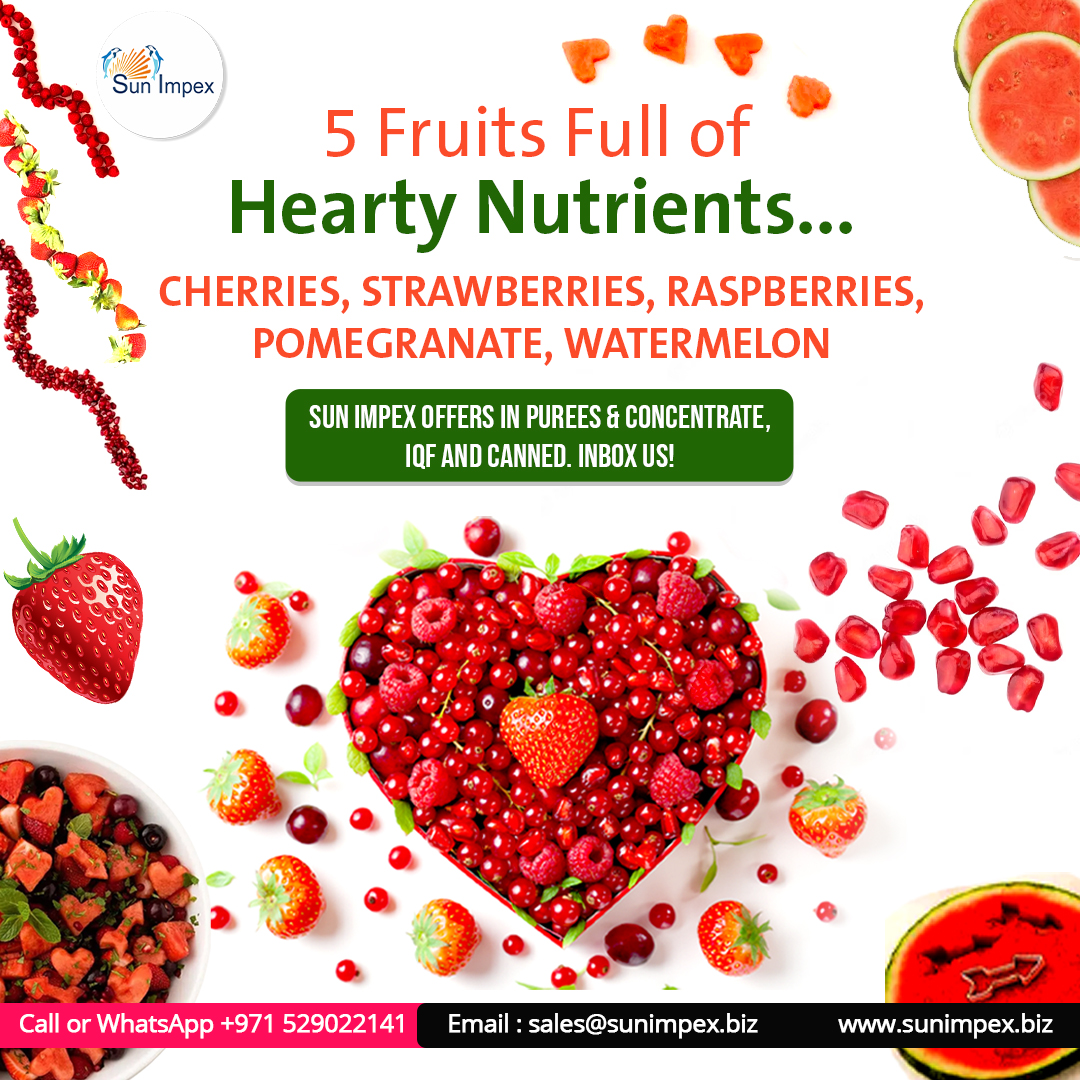 Sun_Impex's tweet photo. Celebrate a Happy, Hearty and Healthy Valentine’s Day with our processed seasonal fruits packed with nutrients!
Happy #Valentines Day!
#gulfood #commodities #pulses #spices #oilseeds #grains #feeds #organic #pulps #purees #concentrates #Dubai #UAE #MiddleEast #Gulf #ingredients https://t.co/AjgcPodB0F