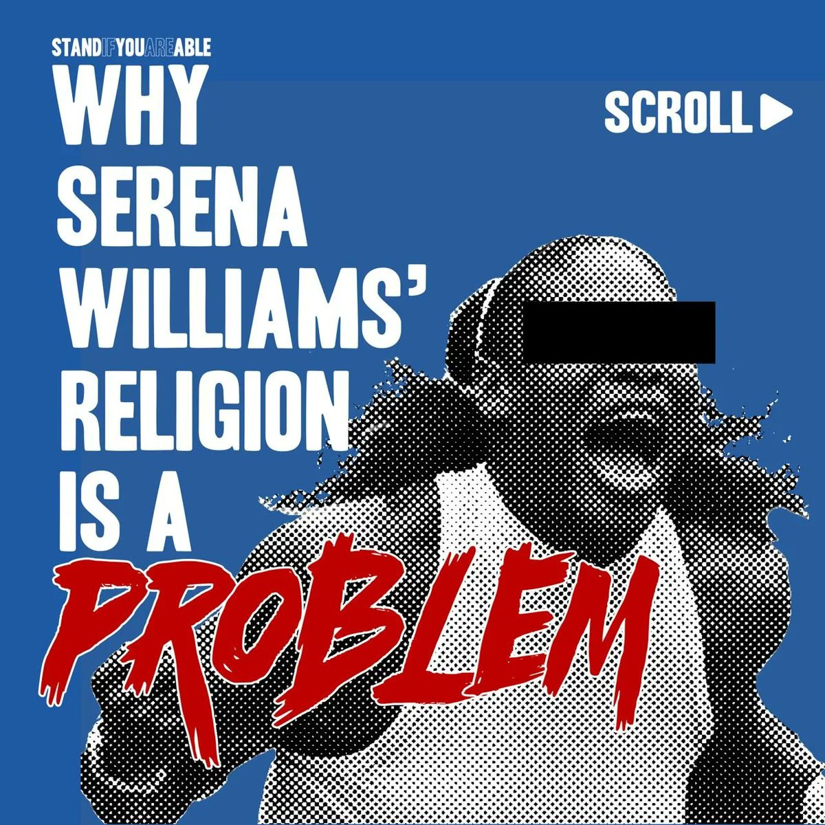 StandifyouRable's tweet photo. 1/10 - Why @serenawilliams newfound zeal for her #jehovahswitness faith is a problem.
#jw #jworg #serenawilliams #cult #tennis #stoptranshate #stopJW #standifyouareable https://t.co/969giAHR11