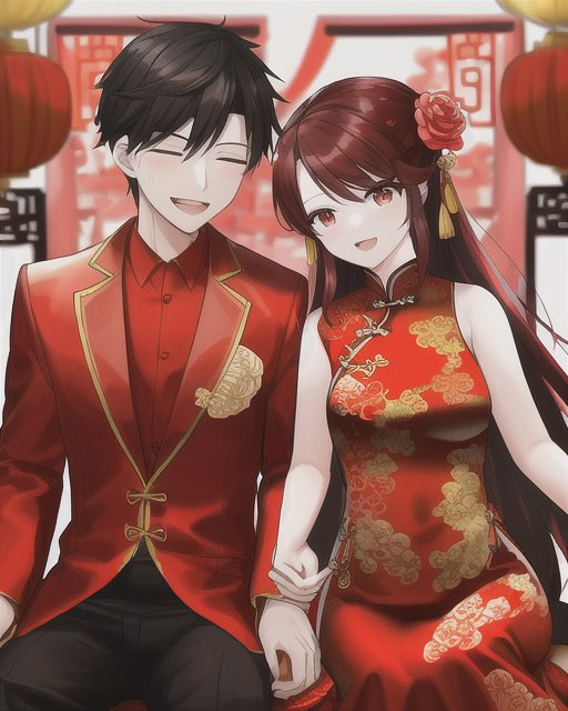 milly_yip's tweet image. #chinesewedding @get_starryai