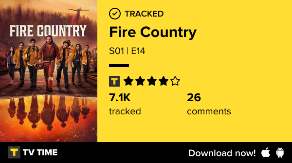 BadFish2469's tweet photo. I've just watched episode S01 | E14 of Fire Country! https://t.co/cV8gSjMiqc #tvtime https://t.co/Z9J1HEl9tQ