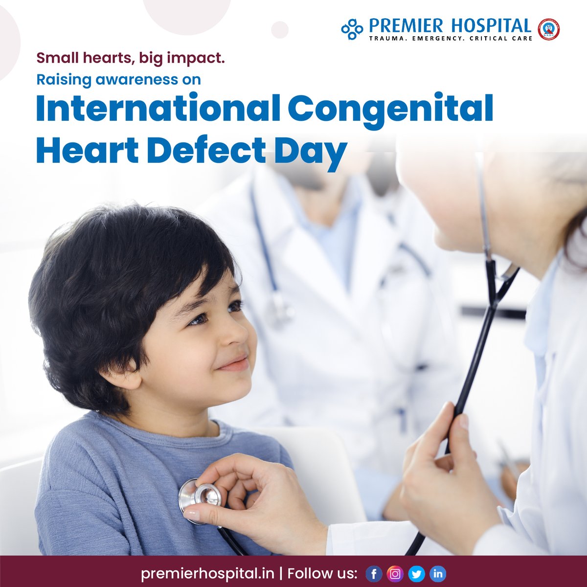 hospitalpremier's tweet photo. On this International CHD Day, we aim to raise awareness about the prevalence and impact of CHDs and honor the bravery of those who live with them. CHDs are the most common birth disorder and can have lifelong implications, yet they often go undiagnosed.
#CHD #premierhospital https://t.co/7xiJPdZge3