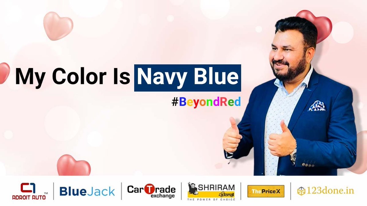 cartradexchange's tweet photo. It’s Valentine’s Week 2023 and it's time to go #BeyondRed with the colour Navy Blue. It is the colour of Trust and Transparency that is our main focus for all our customers, employees, and stakeholders.
Link: https://t.co/AhtePKDvtD
#VisionaryLeader #CTE #CarTradeExchange https://t.co/gNlRdXiL2Z
