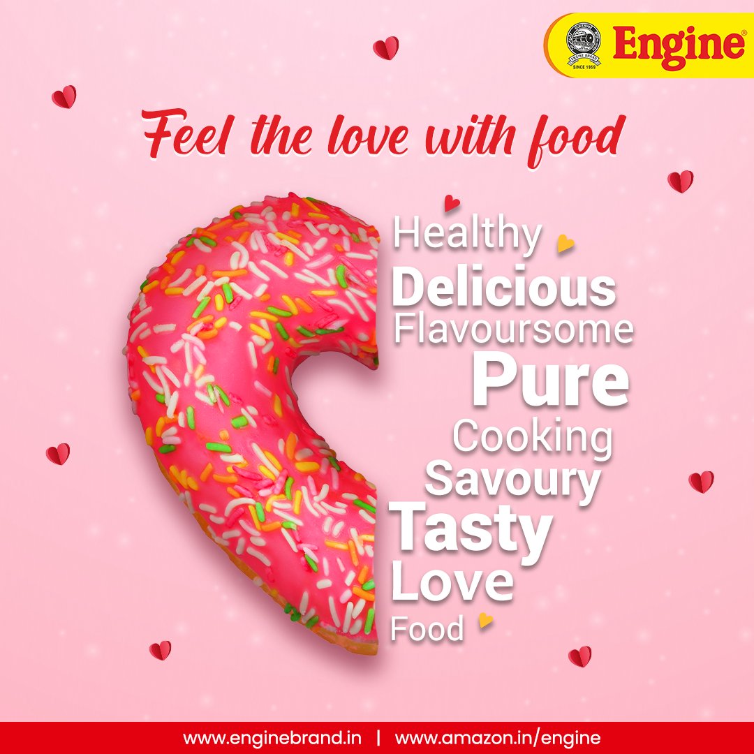 EngineBrand_in's tweet photo. Spread the love with every bite and celebrate Valentine's Day with taste and health!โค๏ธ
Engine Brand wishes you all a Happy Valentine's Day!
#EngineBrand #EngineProducts #ValentinesDay #ValentinesDay2023 #FoodLove #Love #Cooking #IndianCooking #DeliciousFood #DesiFood #DilSeDesi https://t.co/Z8ftEXMVoB