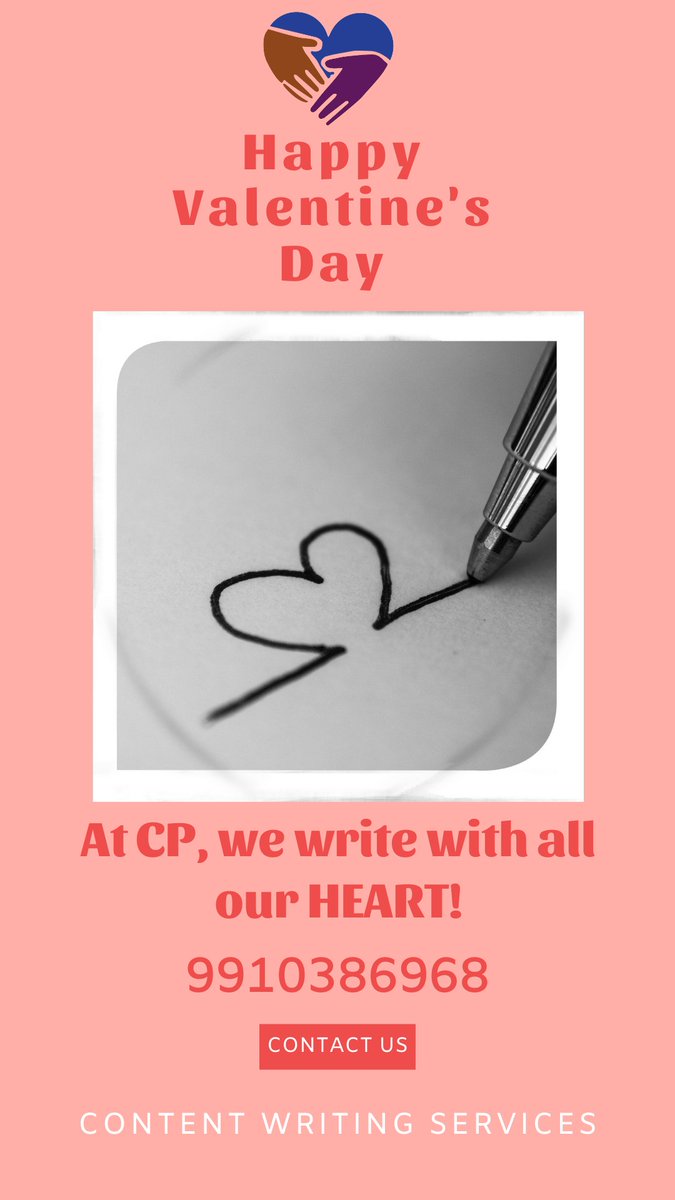 AshaPalAggarwal's tweet photo. At CP, we write with all our HEARTS!
Happy Valentine’s Day!

Company: Content Pioneers
Website: https://t.co/Rnk68CgwLT 
WhatsApp: 9910386968, 8447122567
Email: ashapalnew@gmail.com, romilaggarwalnew@gmail.com 

#HappyValentinesDay #ContentWritingServices https://t.co/xb7qy0m7s4