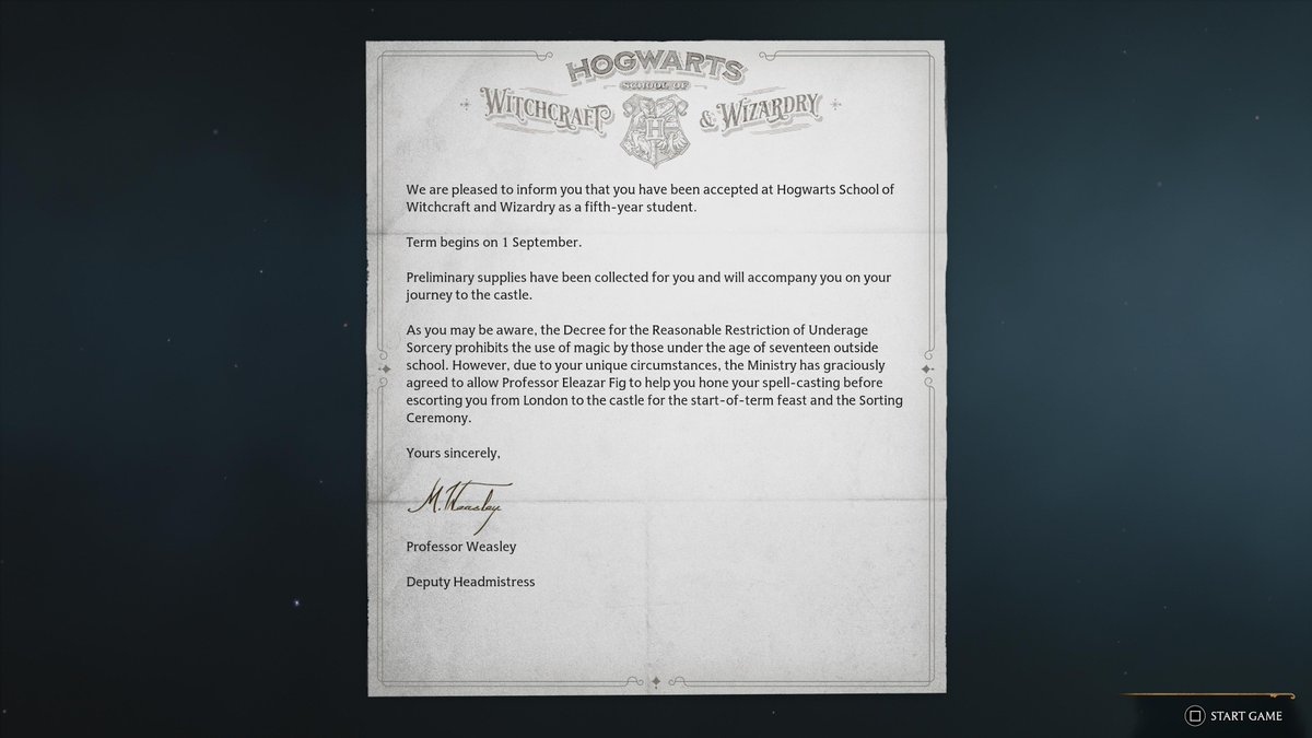 PSNHaydn_16's tweet photo. And it begins #HogwartLegacy https://t.co/V1hrDBmwk3