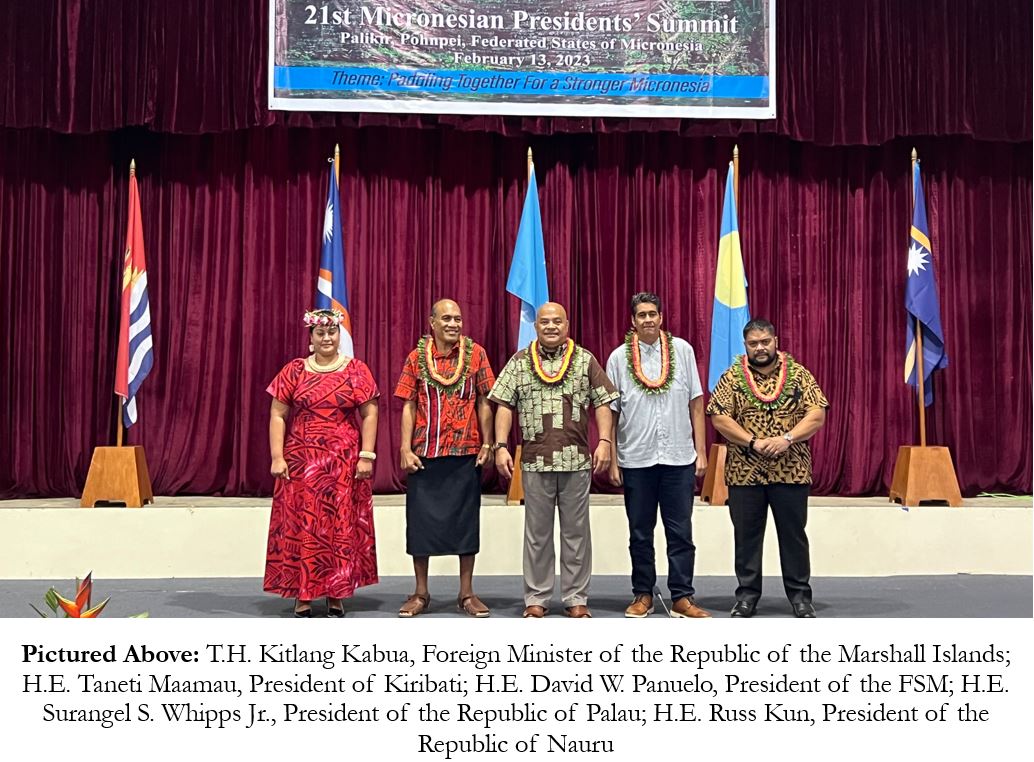 FSMPIO's tweet image. 21st Micronesian Presidents’ Summit Paddles Together for a Stronger Micronesia; Micronesian Unity Further Strengthened Prior to Pacific Island Forum Leaders’ Retreat in Nadi: gov.fm/index.php/comp…