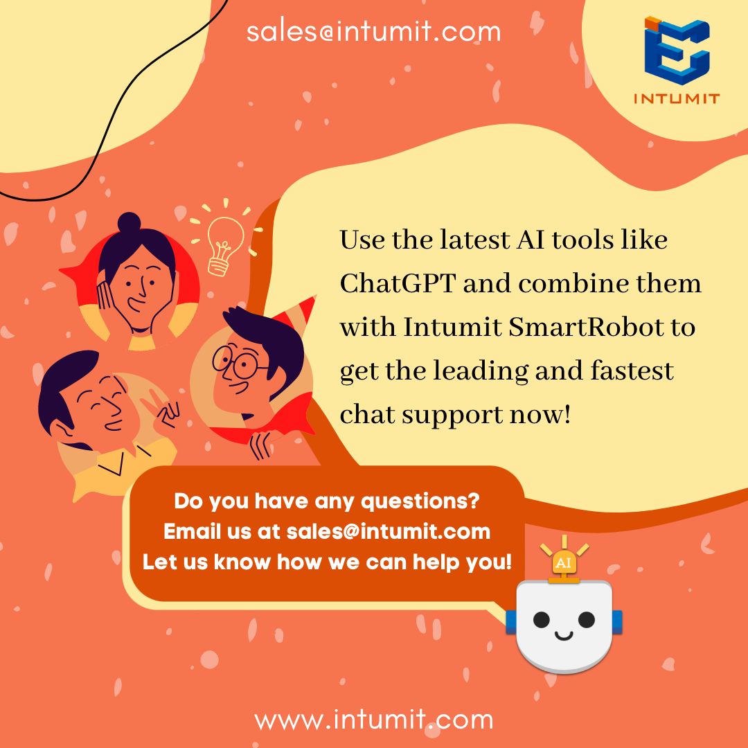 Intumit_AI's tweet image. Integrate #ChatGPT and #Intumit #SmartRobot to enhance the conversational abilities and provide cutting-edge industry-specific #ConversationalAI!
#AI #artificialinteligence #AutomatedChat #chatbot #chatbotmarketing #chatbots #digitaltransformation #DX #livechats #NLU #Paas #Saas