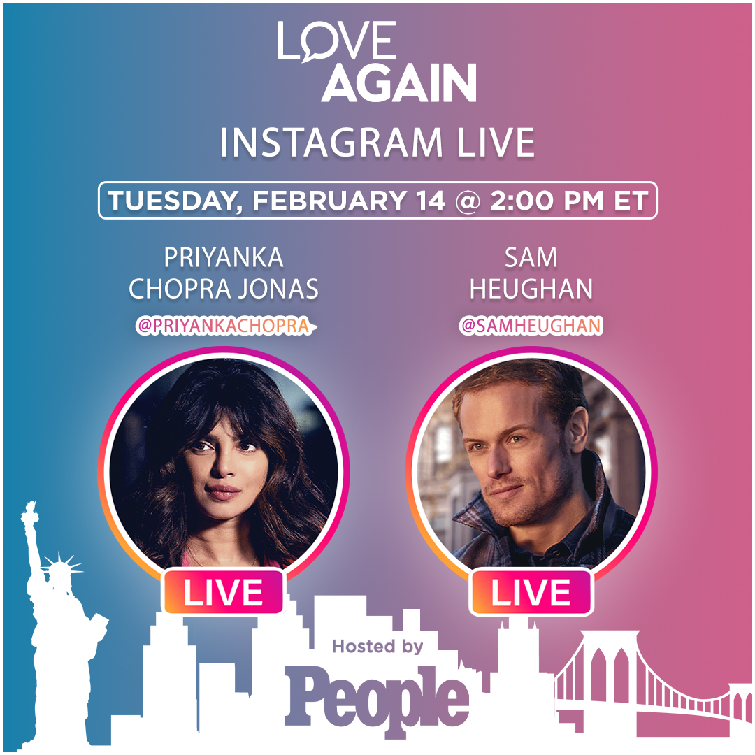 OutlanderUni101's tweet photo. LOVE AGAIN #LoveAgain
a.k.a. IT'S ALL COMING BACK TO ME #ItsAllComingBackToMe
Adapted from TEXT FOR YOU #TextForYou
by Sofie Cramer #SofieCramer
https://t.co/95Gp2HIlsn
Starring:
Priyanka Chopra @priyankachopra (left)
Céline Dion #CélineDion @celinedion
Sam Heughan #SamHeughan https://t.co/23nmxZRP9U