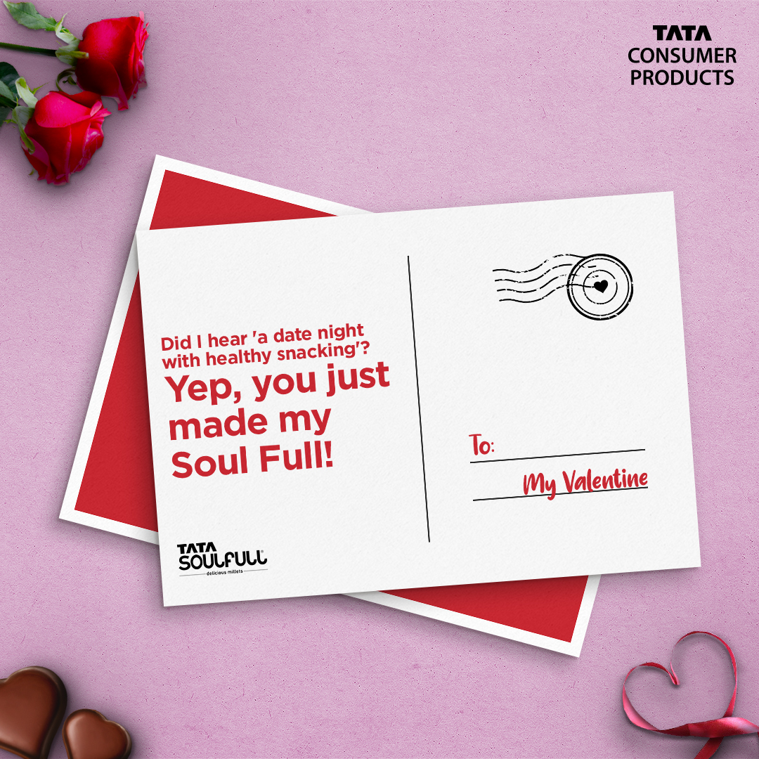 TataConsumer's tweet photo. A postcard #FromTCPWithLove has arrived for you.
Comment and share your version too!
#TataConsumerProducts #ForBetter #TataSoulfull #GoMillets #TataTeaPremium #TataSalt #Salt #Tea #Wholesome #HappyValentinesDay #ValentineWeek #ValentinesDay #LoveIsInTheAir #Valentine #VDay #Love https://t.co/kkM7Togyrn