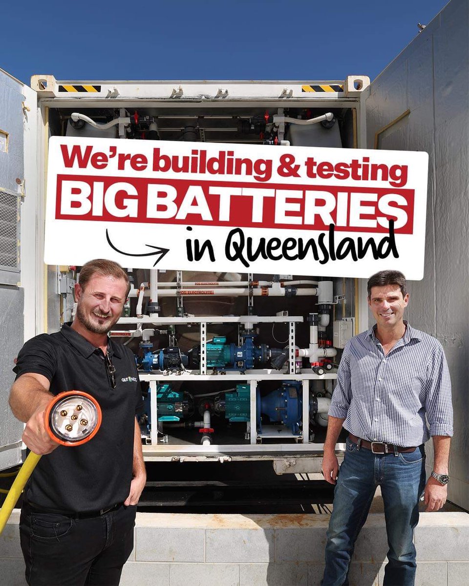 We should be making large-scale batteries here in Queensland. So that’s exactly what we’re doing. These large-scale iron flow batteries could be the future of energy storage, and Queensland is building the biggest one outside of the US to test this new technology.