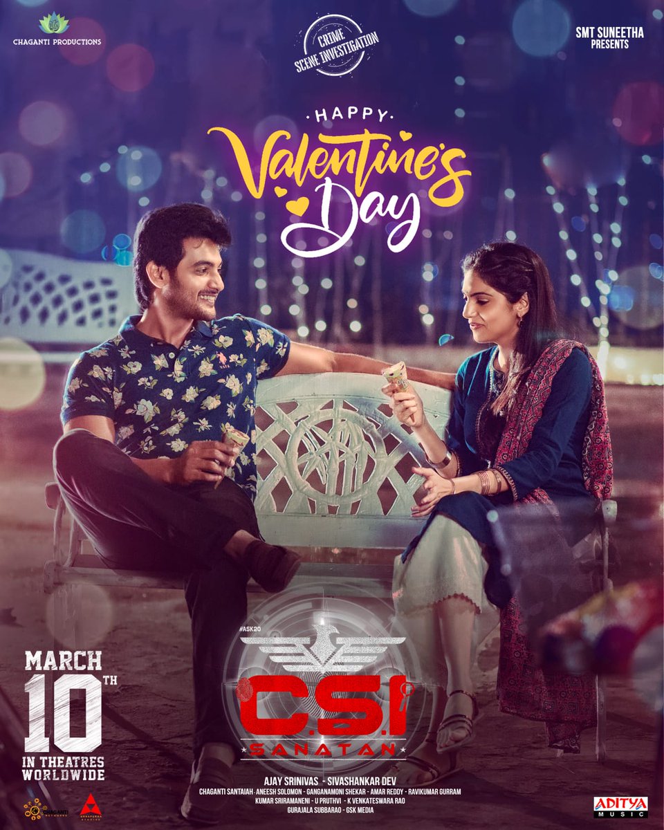 Aditya Music (@adityamusic) on Twitter photo Team #CSISanatan wishes everyone a Happy Valentine's Day ❤️
Express Love with #Senorita
▶️ youtu.be/glZqW-mF8CQ
🎤 #YazinNizar
🎵 <a href="/Aneeshsolomon/">Aneesh Solomon</a>
✍️ #PothulaRavikiran
<a href="/iamaadisaikumar/">Aadi Saikumar</a> <a href="/NarangMisha/">Misha Narang</a> <a href="/AjaySrinivasOFC/">Chaganti Srinivas</a> <a href="/dev_sivashankar/">SivaShankar Dev</a> <a href="/chagantiproducs/">Chaganti Productions</a> <a href="/adityamusic/">Aditya Music</a> <a href="/GskMedia_PR/">GSK Media</a> Team #CSISanatan wishes everyone a Happy Valentine's Day ❤️
Express Love with #Senorita
▶️ youtu.be/glZqW-mF8CQ
🎤 #YazinNizar
🎵 <a href="/Aneeshsolomon/">Aneesh Solomon</a>
✍️ #PothulaRavikiran
<a href="/iamaadisaikumar/">Aadi Saikumar</a> <a href="/NarangMisha/">Misha Narang</a> <a href="/AjaySrinivasOFC/">Chaganti Srinivas</a> <a href="/dev_sivashankar/">SivaShankar Dev</a> <a href="/chagantiproducs/">Chaganti Productions</a> <a href="/adityamusic/">Aditya Music</a> <a href="/GskMedia_PR/">GSK Media</a>
