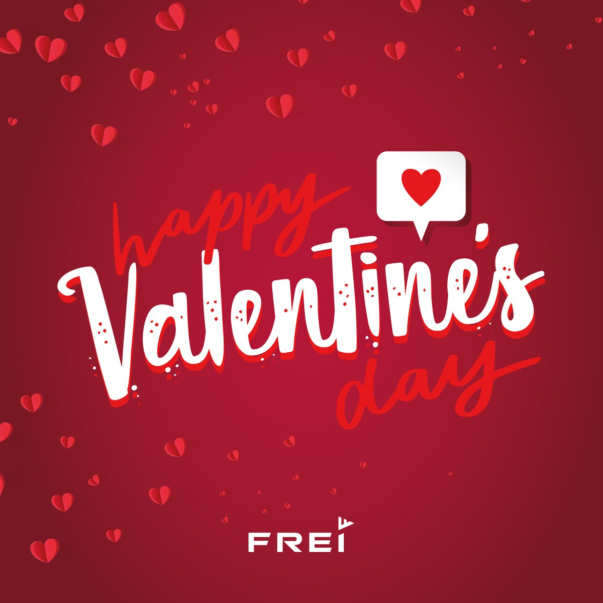 FREIOneDigital's tweet photo. Wishing you a day full of love. 

#happyvalentinesday #valentinesday2023 #FREI #lovewins #love https://t.co/xwd9zT3CYR