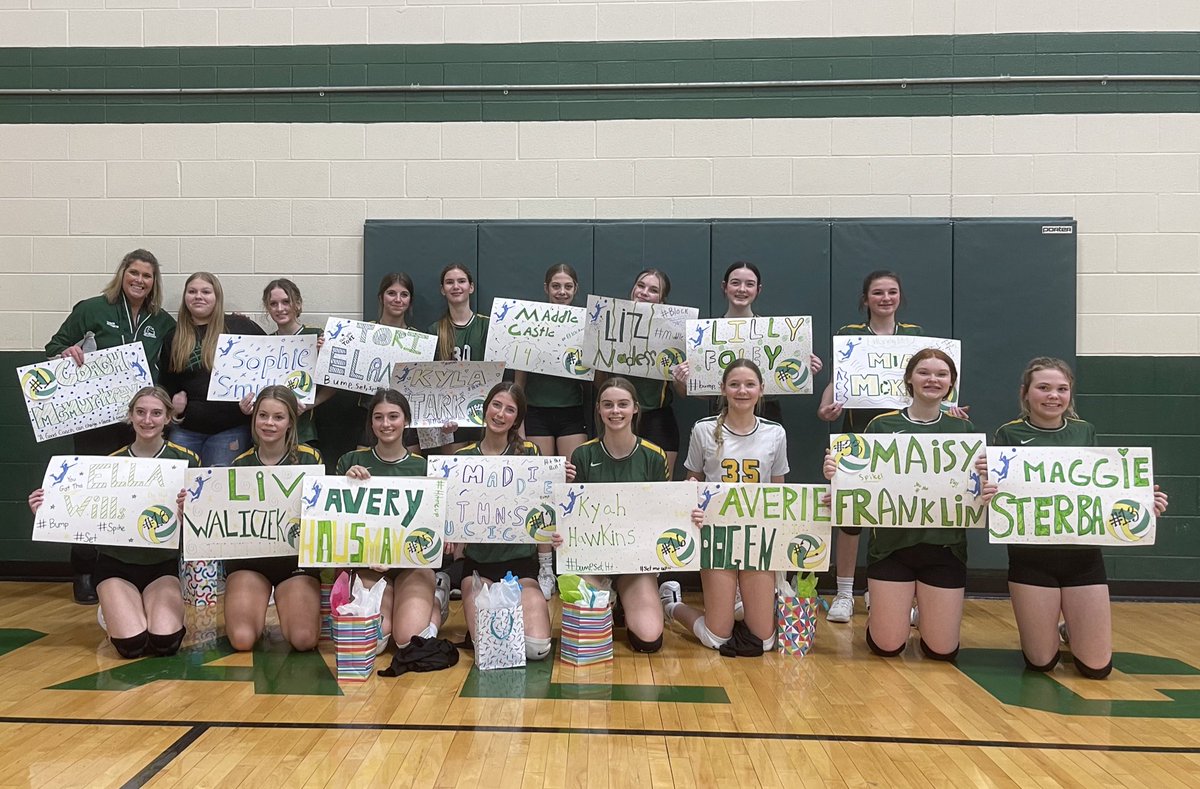 Congratulations to our 8th Grade Lady Warriors on their victory tonight against Ottawa Shepherd!! What a great 8th Grade Night…so proud of you ladies💚💛