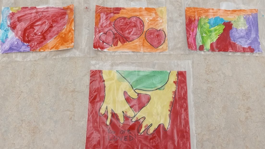 CormicanCrew's tweet photo. A sneak peak at some of the "Heart Art" that will be available tomorrow. Stop by after 9:30am to take home some love from our hearts to yours! @CSMhs4 #hs4 #yql https://t.co/4vqAaTuRAQ