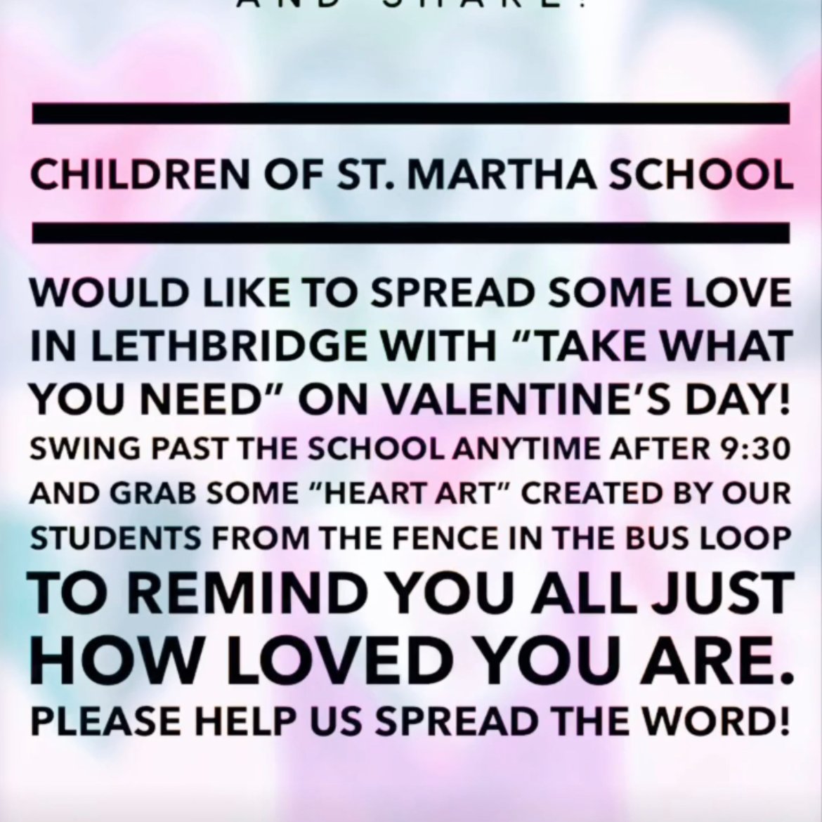 A sneak peak at some of the "Heart Art" that will be available tomorrow. Stop by after 9:30am to take home some love from our hearts to yours! <a href="/CSMhs4/">Children St. Martha</a> #hs4 #yql