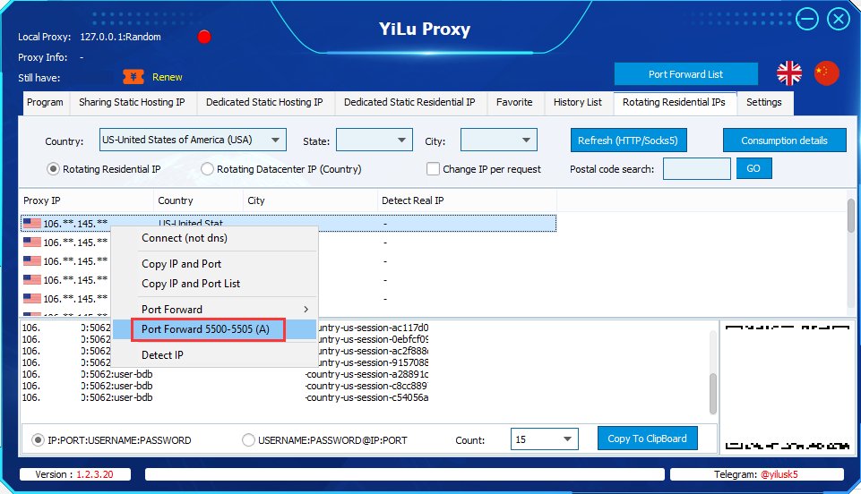 YiLuProxy v1.2.3.20
Add batch port forwarding function
yiluproxy.org/trial
#yiluproxy #socks5proxy #httpproxy #911s5 #911proxy #911socks5 #residentialproxies