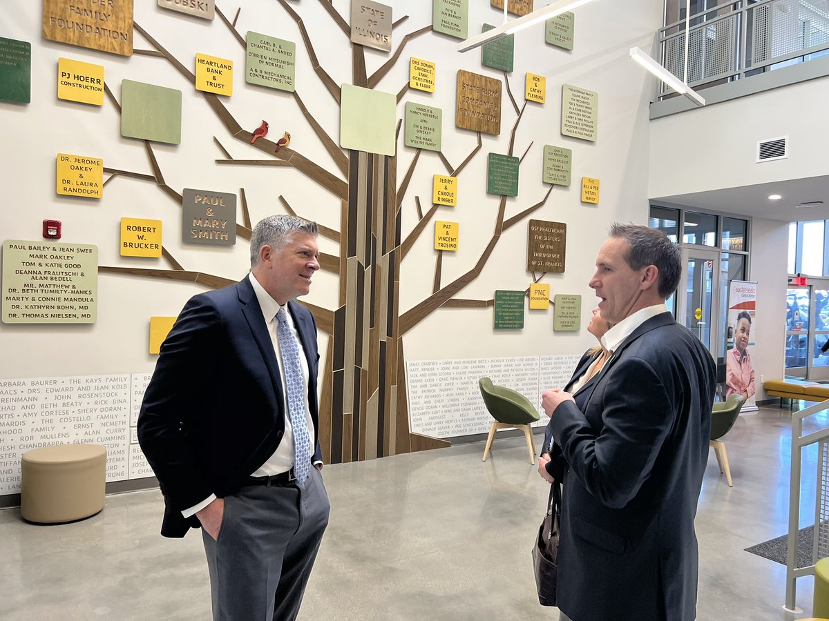RepLaHood's tweet photo. In Bloomington-Normal, I toured the new YMCA facility. Thanks to BJ Wilken and their team for hosting me, and congrats on the new facility! I appreciate all that the YMCA and Easterseals do to support youth in central Illinois. https://t.co/SkCPmHJcDj