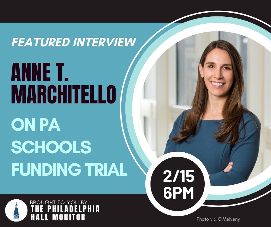 HallMonitorWPPM's tweet image. PA's school funding system has been ruled unconstitutional. What could that mean for #phled and @PHLschools?

This week on the show, hear from Anne Marchitello of @omelvenymyers!