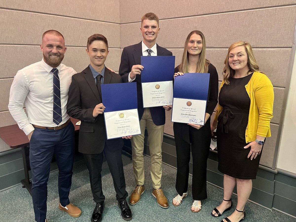 Congrats to our FPC students Josh Fallon, Lucas Lewis, &amp; Emma Swearingen for earning Nominations to the US Air Force Academy from @repmichaelwaltz We were also honored to have Alyssa Pimentel sing the National Anthem at tonight’s event!
