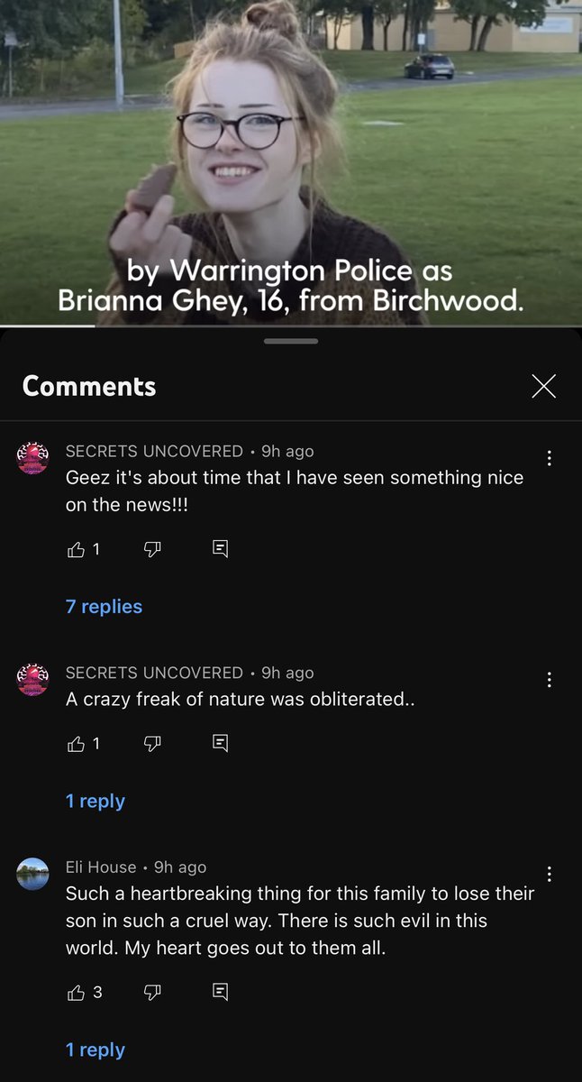 SamuraiStop's tweet photo. CW. the comments on a brianna ghey news report are absolutely vile. I really want to believe the world slowly, surely becomes a better place, but it’s hard to keep hope sometimes. fuck https://t.co/NoZUusW3vp