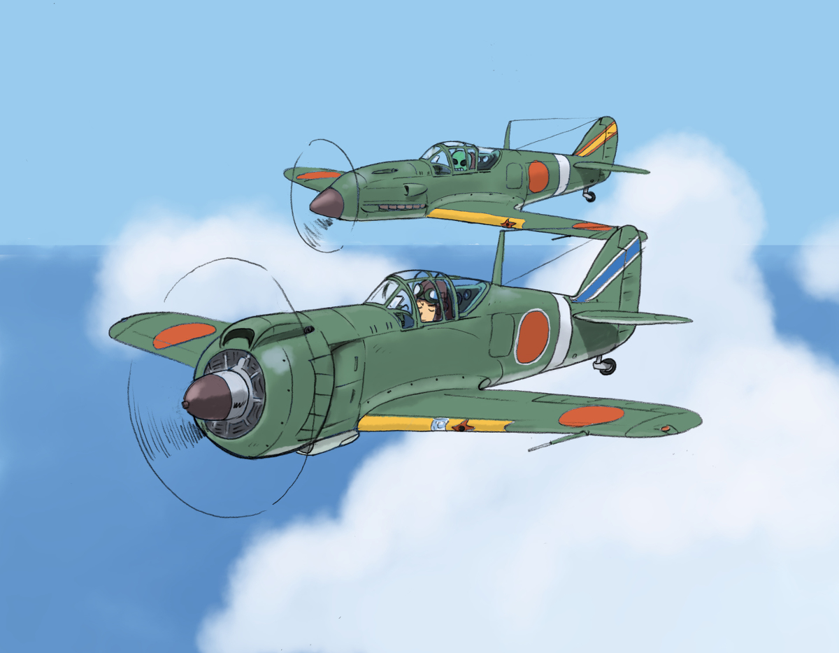 「本日の五式戦闘機(一型改造五式戦) (1/1) 」|いっとうさいのイラスト