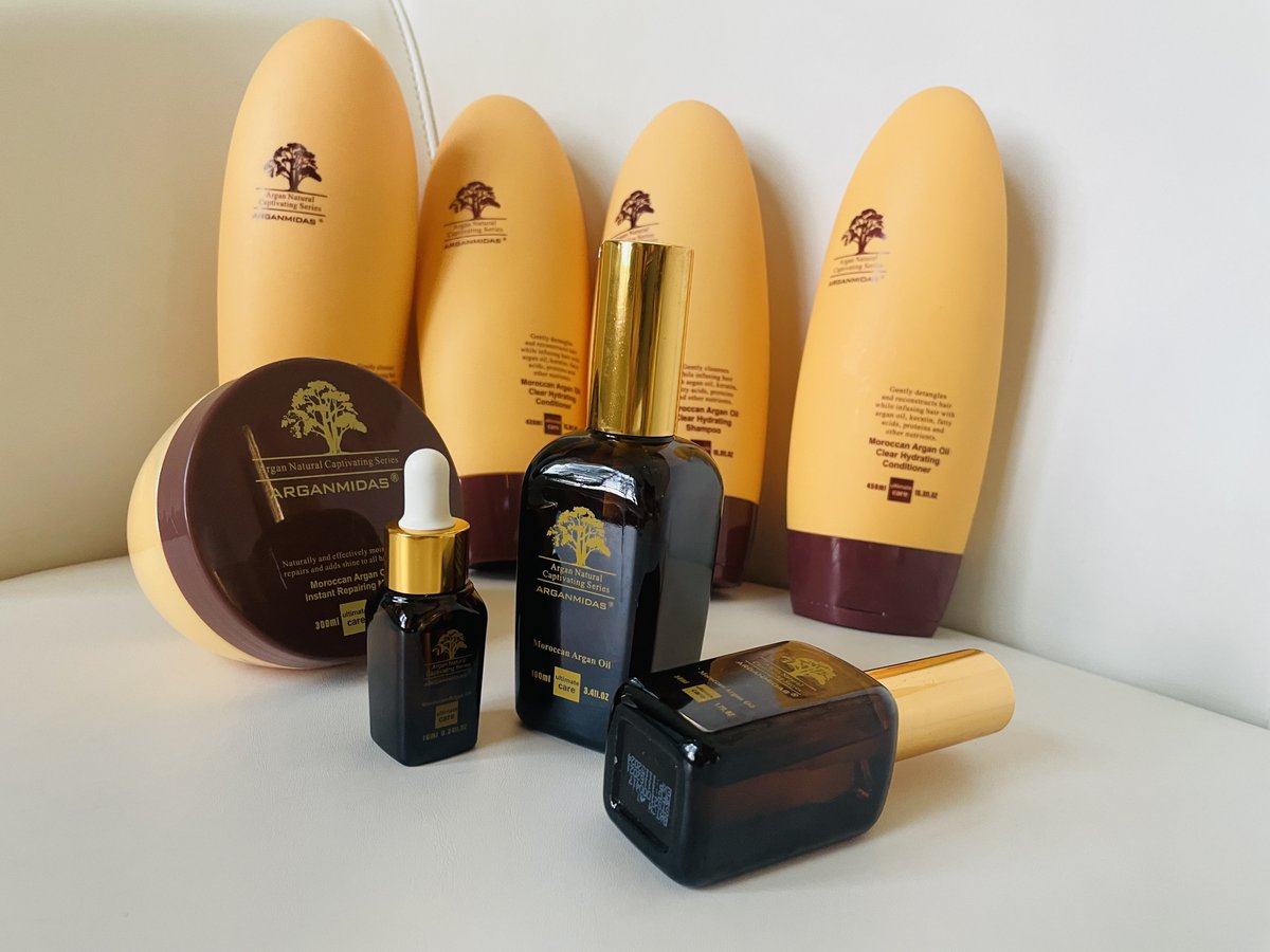 Make room on your vanity, ARGANMIDAS Argan Oil products are here and packed with potent, patented ingredients. Repair, strengthen, and protect while you style.

#Arganmidas #arganoil #arganoilserum #beautifulhair #repairhairdamage #arganoiltreatment #healthyhairhealthylife