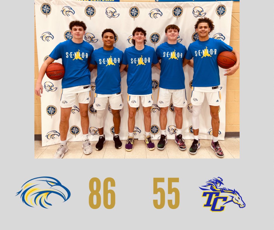 It was a big senior night win for the Eagles defeating Trimble Co. All five seniors found the scoring column lead by Casey Steadmon’s 25. Haydon Osborne added 14 and Zane Wickliffe scored 10 with 7 rebounds. Next up is a region road game against Marion Co on Wednesday night.