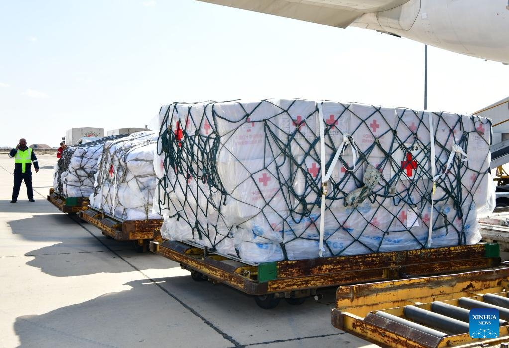 liupheonix's tweet image. The second batch of relief aid, including winter clothes, equipment, medication, etc, from the Red Cross Society of #China (#RCSC) arrived in #Syria by plane yesterday. #Earthquakes