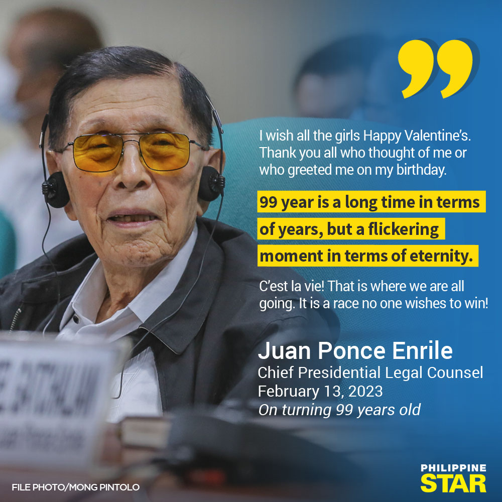 The Philippine Star on Twitter "‘C’EST LA VIE!’ Chief Presidential Legal Counsel Juan Ponce