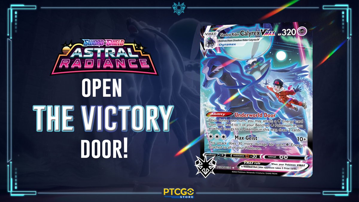 ptcgostore's tweet photo. 🤖Trainers!🤖

Welcome back to Card Alert! This time we have an interesting VMAX card: Shadow Rider Calyrex VMAX!

Find yours here! ▶️ https://t.co/pRaREfv12a  ◀️

#PtcgoStore #shadowrider #calyrex #charizard #pikachu #nintendo #pokemoncommunity #pokemoncards #charizard https://t.co/xqgVnpU2PX
