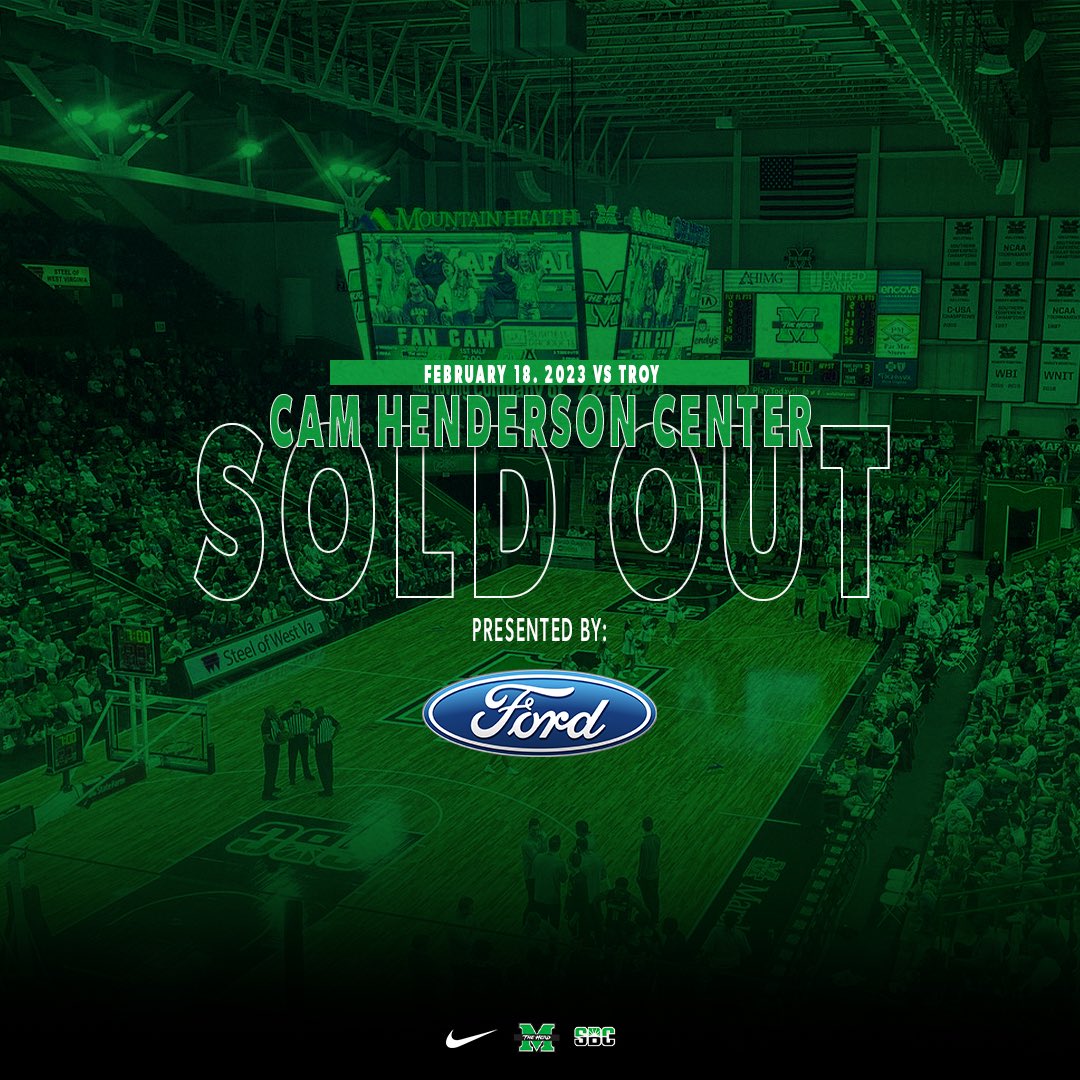 HerdZone's tweet photo. #SoldOutSaturday
ย
Another packed Cam for this Saturday. Get your tickets on Thursday now!!
@Herd_MBB
ย
๐๏ธ: https://t.co/BXcdcrzBUM https://t.co/i9ixOLBPvn
