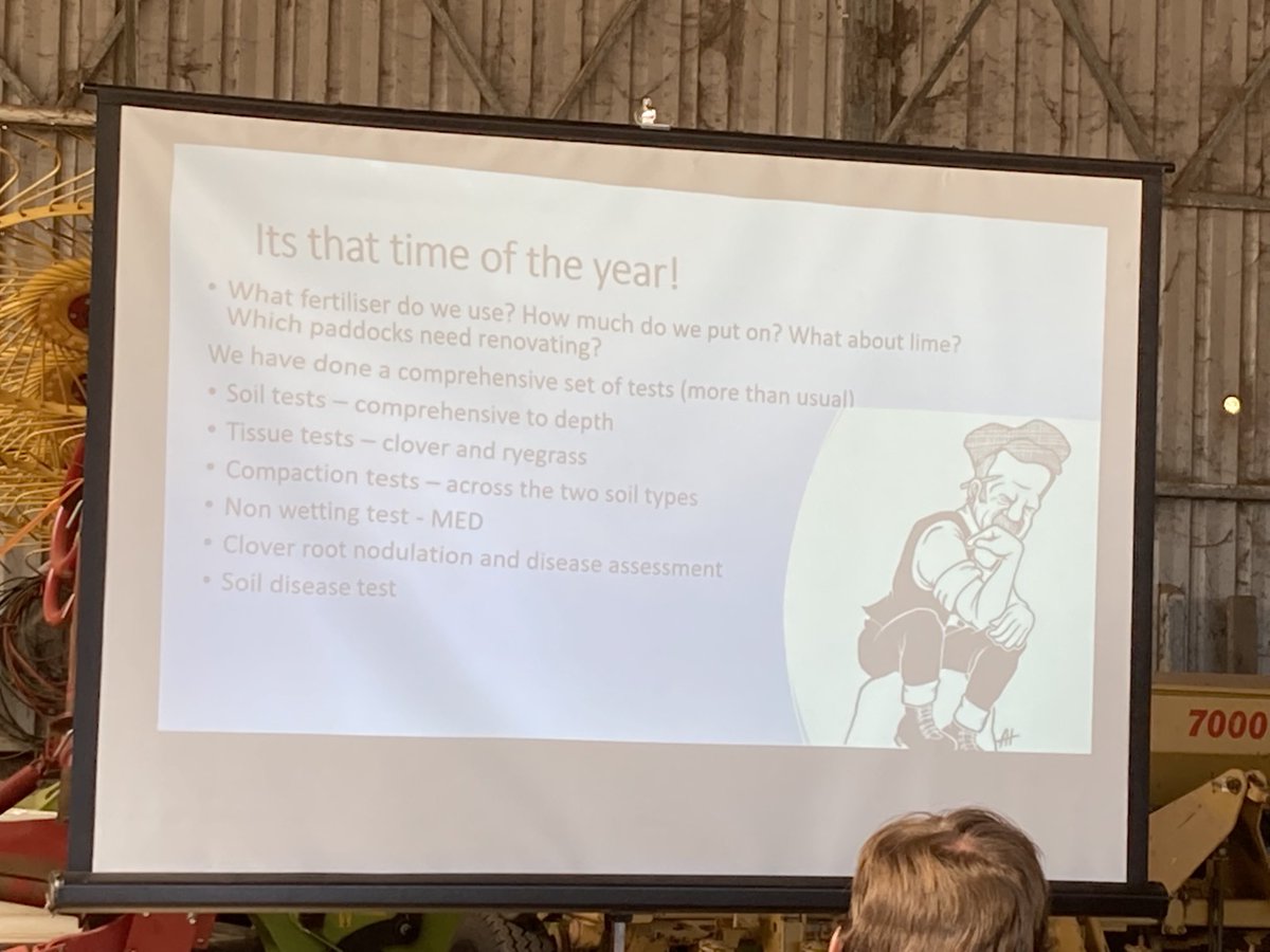 ag_southwestnrm's tweet photo. Graham Mussell talking at #pastureChallenge about the tests we did to give ourselves a good understanding of our soil to identify the most limiting constraints before we plan remediation https://t.co/1Yd0hIV0HA
