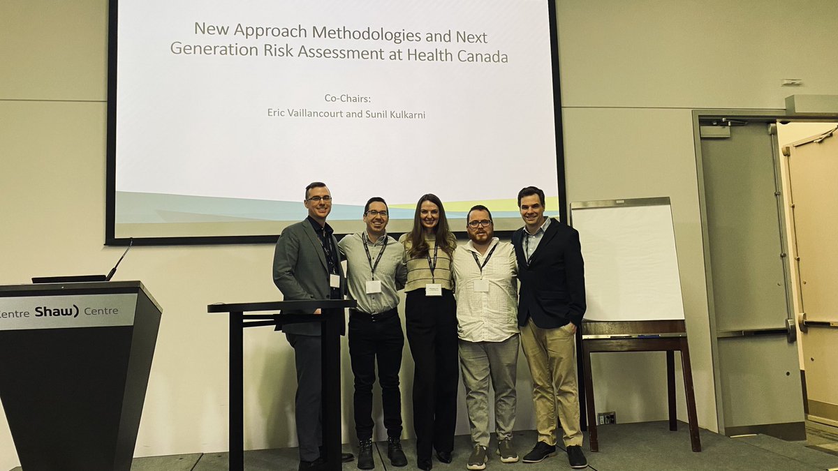 CaroleYauk's tweet photo. Fantastic science 2day @ Health Canada’s Science Forum. Excellent egs of how NAMs can b used 4 decision making to increase efficiency &amp; decrease animal use! Check out these fabulous presenters! ⁦@MarcBeal⁩ ⁦@XandraLong⁩ ⁦@toxchemscience⁩ (all the handles I have) https://t.co/quS9bfvLjF