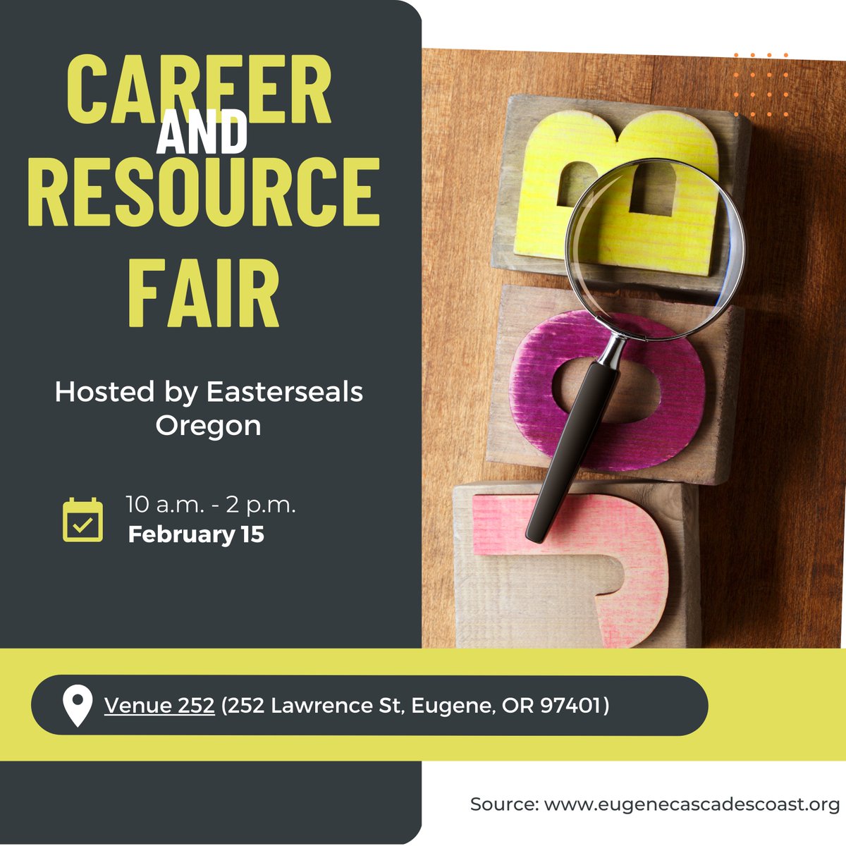 SherriSmithHome's tweet photo. In Lane County, the Easterseals' work focuses on helping unhoused veterans and those at risk of losing their homes, low-income seniors, and people with disabilities with language or literacy barriers. 

Source: Eugene Cascades Coast website
(Event not mine. Credits to the owner) https://t.co/gN4U2ACNBe