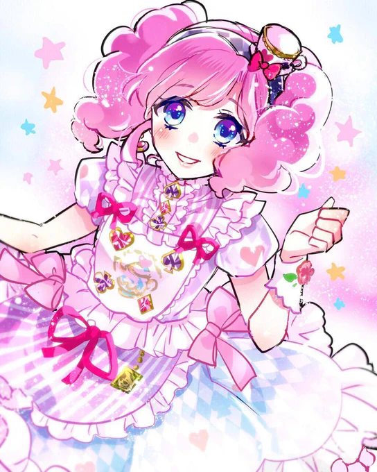 まどかちゃんおめでとう〜アイカツ最推し&amp;最推しコーデ…再掲だからまた描きたい #天羽まどか生誕祭2023 